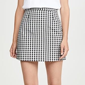 NWOT BB DAKOTA gingham mini skirt